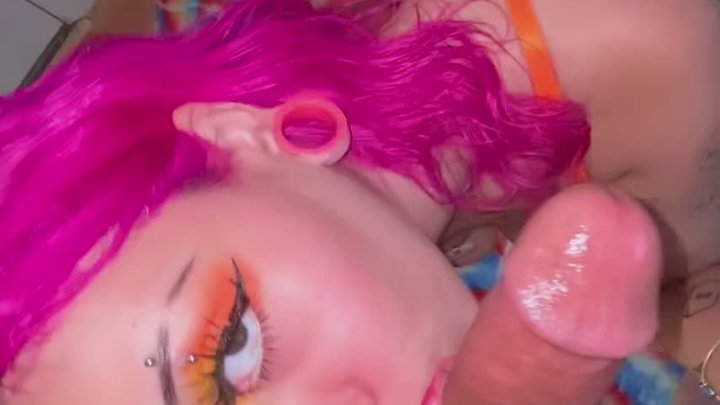Blowjob POV Sloppy Teen Whore Gags On Huge Cock Messy Spit Head Drool Fetish Bim
