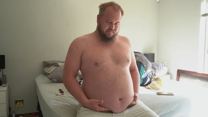 Big Daddy Shows Off & Slaps His Massive Belly