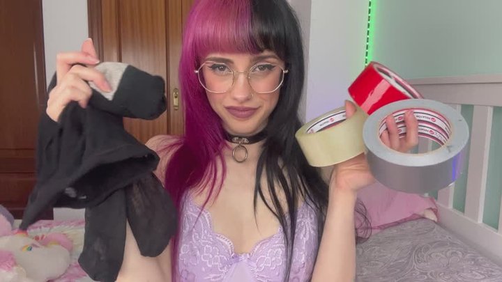 Hare Fuyu is doing a gag test with lots of different gags! - selfbondage , bonda