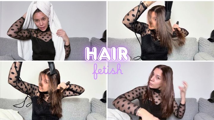 ISatisfying Hair Drying Session