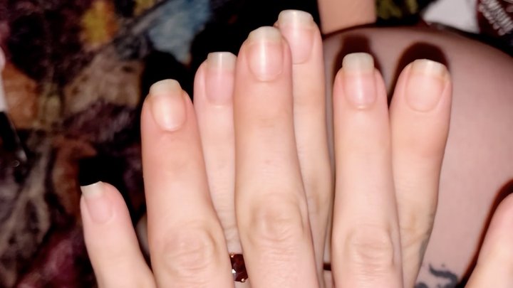 ASMR Long Grown Out Nails Get Cut & Filed