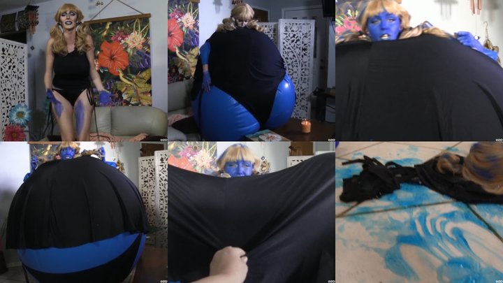 Real Black Bikini Big Boob Blueberry Inflation