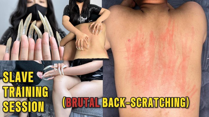 Slave Training Session (Brutal Back-Scratching Scene That Left Countless Scratch