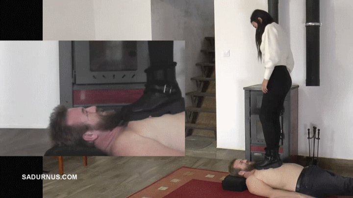 Natasa crushed a slave's face with a boot PP wmv