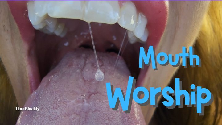 Extreme close-up Inside My Mouth Just For You