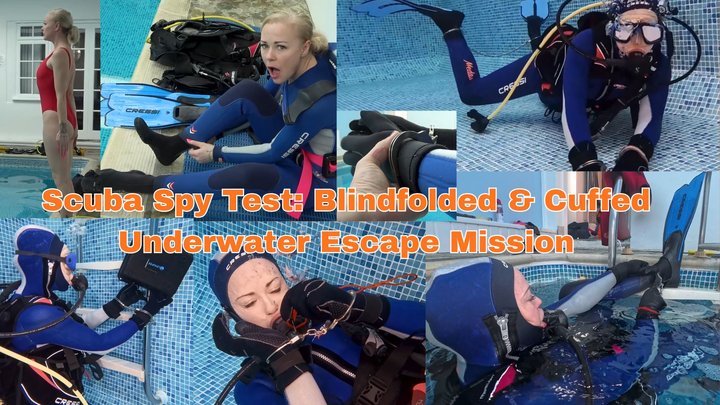 Scuba Spy Test: Blindfolded & Cuffed Underwater Escape Mission - WMV