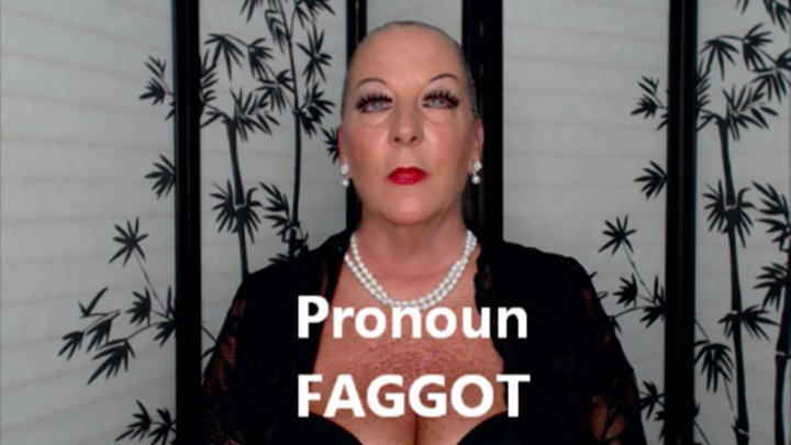 Pronoun Faggot Goddess Natasha (MOV)