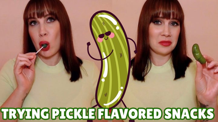 Trying Pickle Flavored Snacks WMV