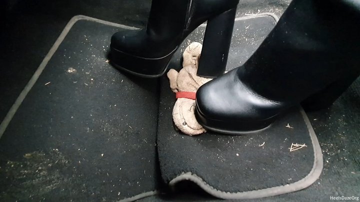 Candid Plushie Trample in High Platform Boots