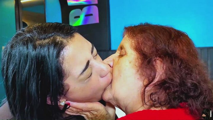 KISS FROM AN ELDERLY WOMAN #PART6 #KISSING