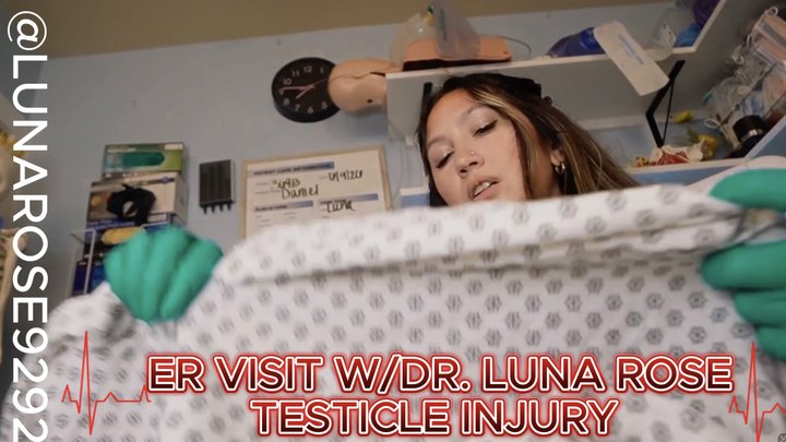 ER VISIT WITH DR. LUNA ROSE TESTICLE INJURY POV! You come in for an emergency vi
