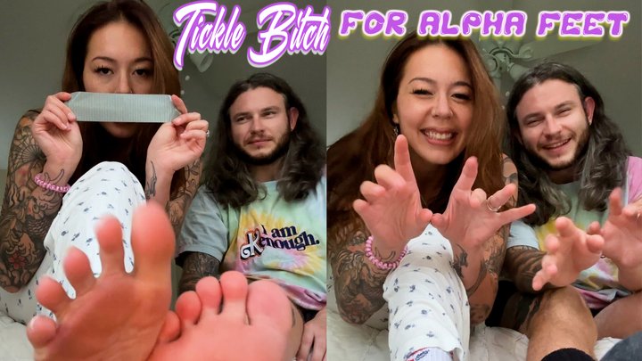 Tickle Bitch For Alpha Feet: POV Tickling, Sock Taped Gagged, Foot Smelling And 