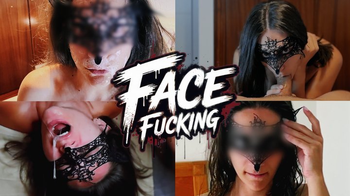 Deep Throat Face Fucking Until He Cums on My Face