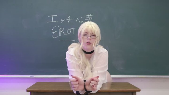 Blonde Japanese Teacher Lovejoy-Sensei Gets Too Turned On After Class