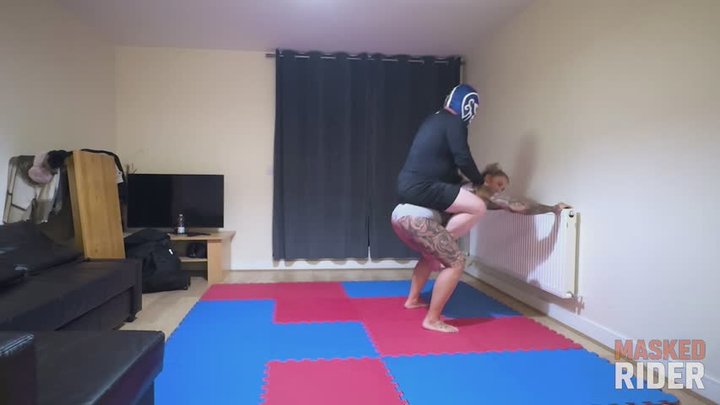 Warrior Amazon Strength Challenge: Masked Rider Gets Defeated