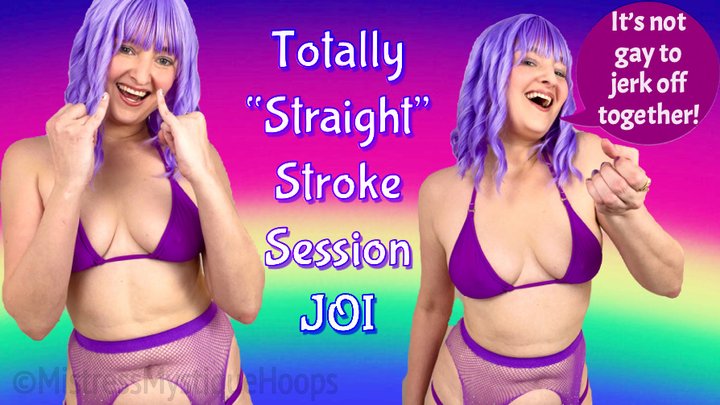 Totally Straight Stroke Session JOI - It's totally not gay to jerk off together 