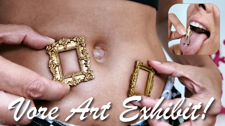 Vore Art Exhibit: Third Person Endoscopic Giantess Voring, Post Digestion, Belly