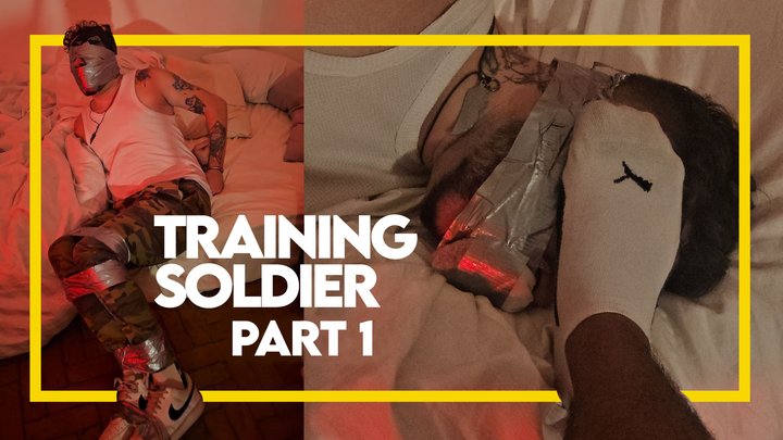 Training Soldier - Taped Up by a Soldier Friend - Part 1 (1080p) Gay Bondage - G