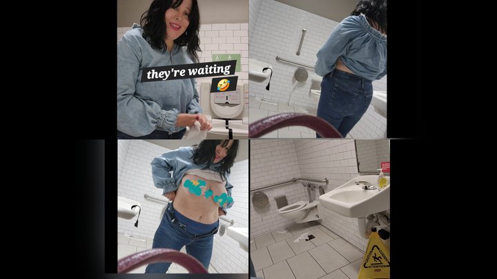 AFTER HOURS WILD PARTY IN THE PUBLIC RESTROOM