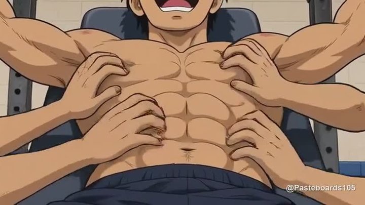 Coach's Punishment - Strapped To The Bench, Tickled By The Whole Squad (Anime Ba