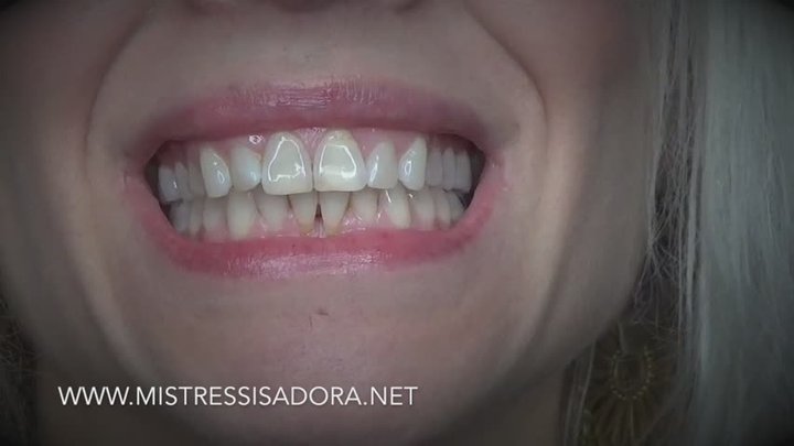 Domina Isadora- Mouth Fetish – Teeth, Tongue, Lips