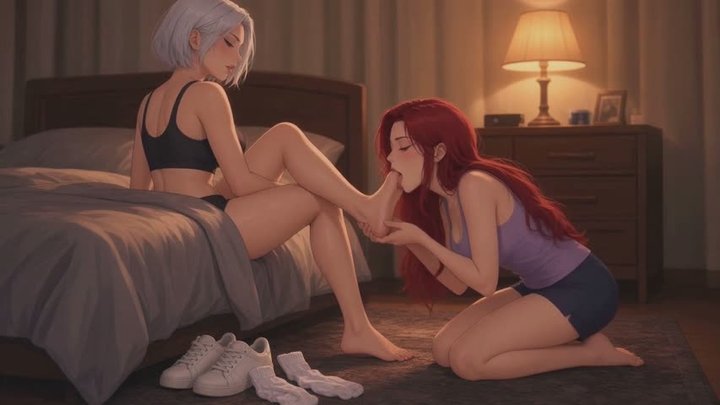 Foot Worship Stories #13B: Sweaty Sock Devotion (Animated)