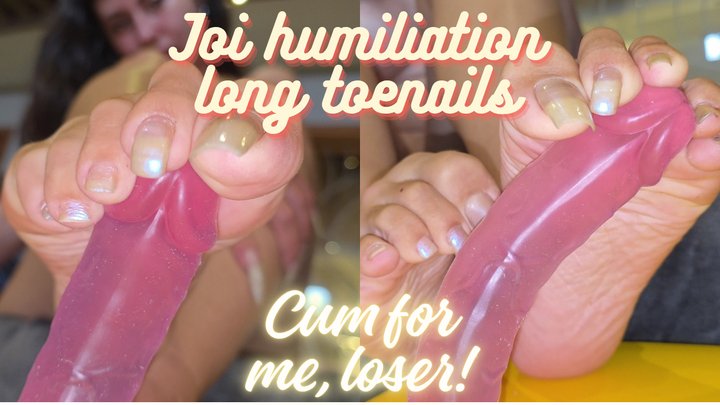 Long toenails slave humiliation and JOI, be my loser slave