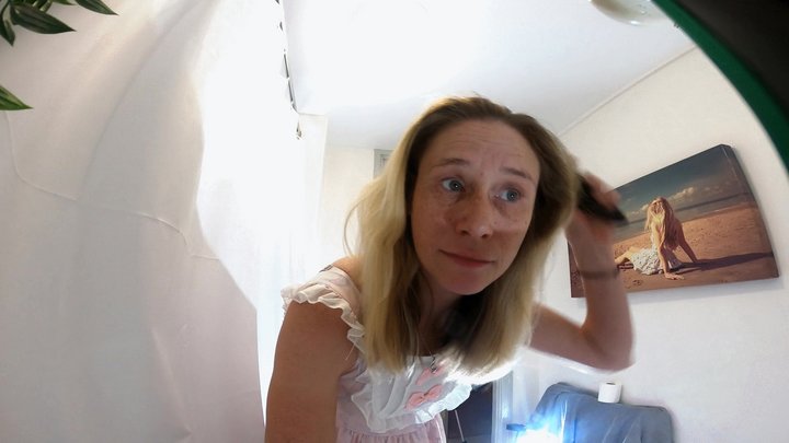 Danielle Brushing Her Hair In The Mirror 7 (4K)