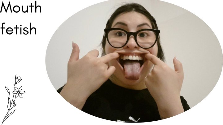 looking at my teeth and opening my mouth wide for you