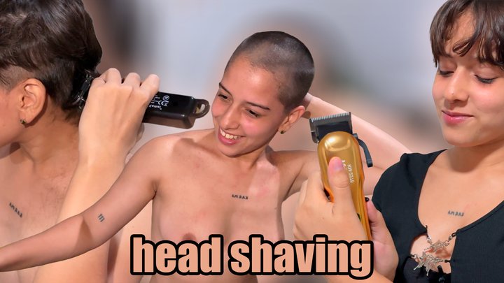 completely shaved head (subtitled) - FULL HD