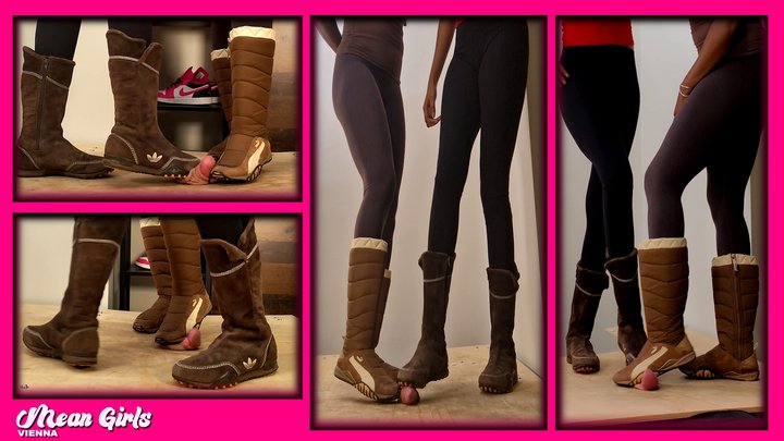 Boot Cock Crush and Shoejob with cum I Amari x Amina