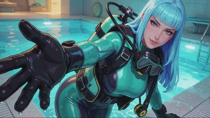 Scuba Stories #13: Zipped Into My Secret Neon Blue Confession
