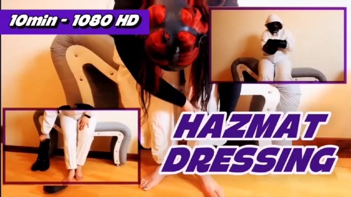 Hazmat Suit-Up Fantasy: Sealed Gas Mask, Rubber Boots & Intimate Tease - 11 Min 