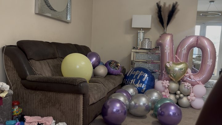 Balloon Stomping Plus Cigarette Popping
