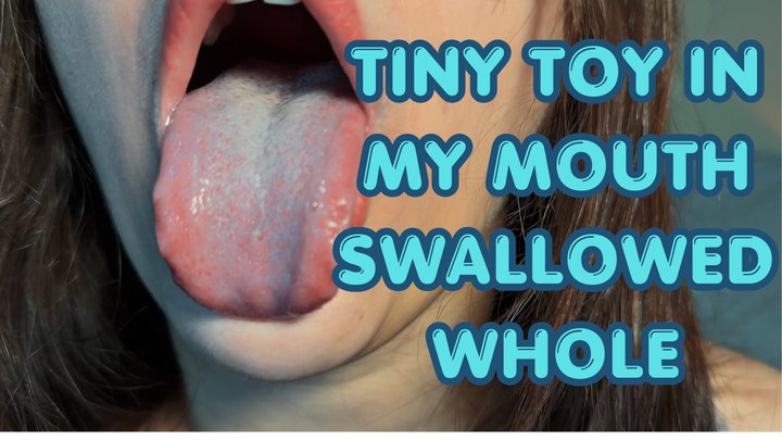 Giantess Swallows Tiny Toy – Pussy Grinding, Mouth POV & Swallow Fantasy