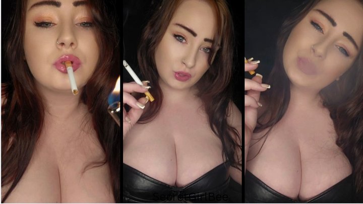 Taking your smoking virginity with 2 cigs