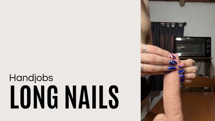 pov handjobs long nails