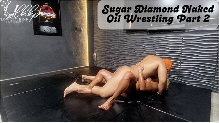 Sugar Diamond Oil Wrestling Part2