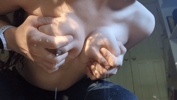 milky breast massage