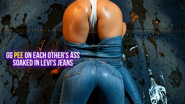 GG PEE ON EACH OTHER'S ASS — Soaked In Levi's Jeans [FHD]