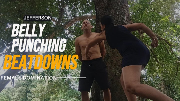 In the middle of the park, he is humiliated and beaten by a group of people (T)