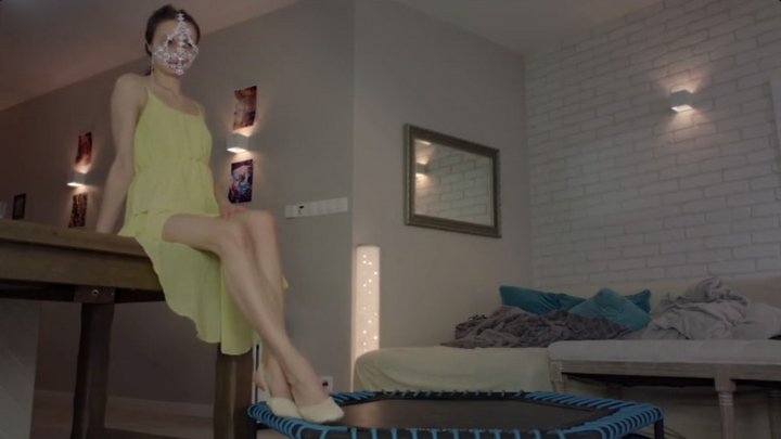Goddess Amber Rule In The House - Creamy And White Half Ballet Shoes - Full - HD