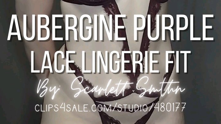 Aubergine Purple Lace Lingerie Fit (Mobile)