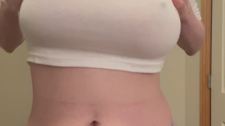 Big Boobs in White Top