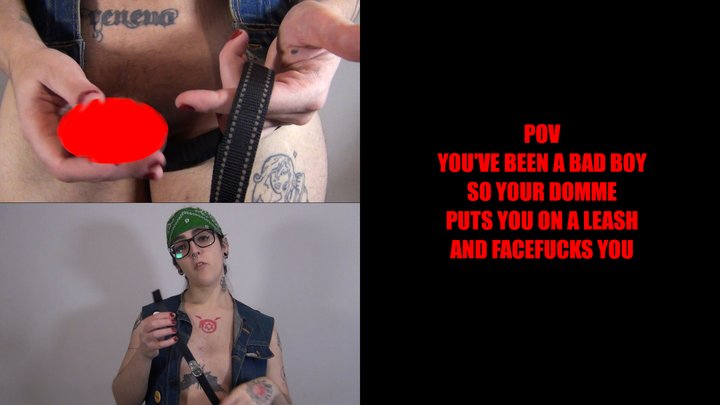 POV I put you on a leash and facefuck you