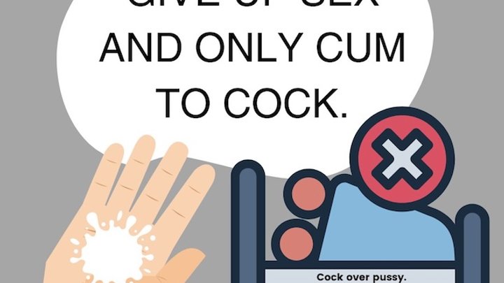 Give Up Sex And Only Cum To Cock