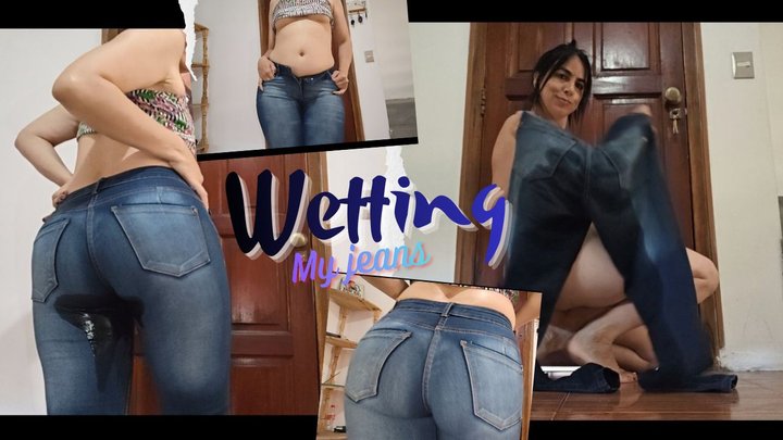 Wetting and spraying my jeans!