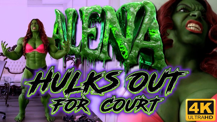 Alena Love Hulks Out For Court SFX- Muscle Transformation Clothing Destruction [