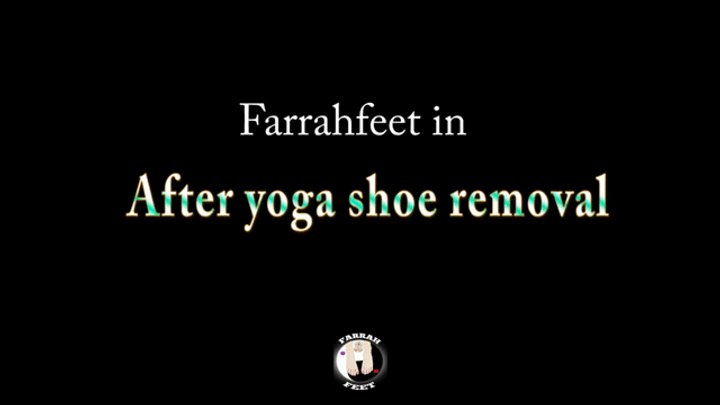 After yoga shoe removal