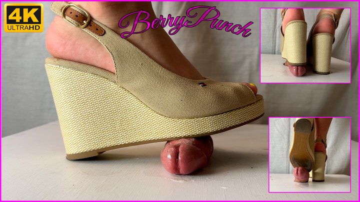 Dirty Wedge Heels Cock Trampling - Cock Crush - Cockbox - Shoejob - Foot Fetish 